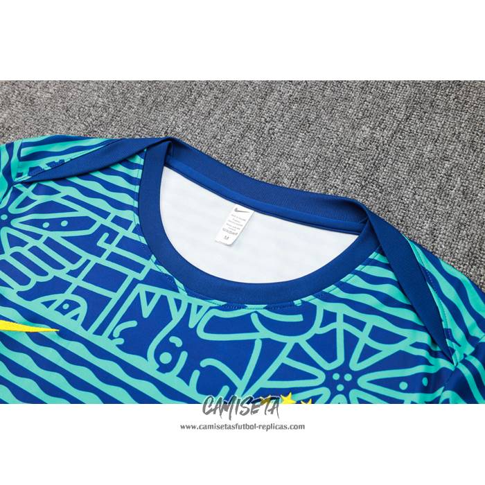 Chandal del Brasil 2024-2025 Manga Corta Verde - Pantalon Corto